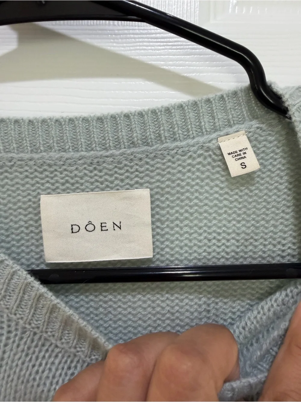 Doen Pale Blue Crewneck Sweater - Picture 6 of 10